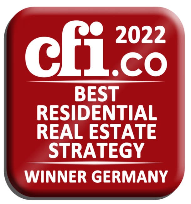 CFI Award 2022 ACCENTRO CFI Award Winner "Best Residential Real Estate Strategy" 2022